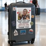 Personalised Don't Take The Luggage Photo Design Waterproof  Luggage Stickers with Text Daily Use Travel Birthday Gift for Traveller Family Friend