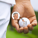 Personalized Photo Golf Ball with Name Golfer Accessories Training Competition Birthday Gift for Golf Player Lover