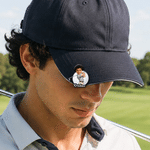 Personalised Photo Cartoon Character Magnetic Hat Clip Golf Ball Marker with Name Birthday Game Day Gift for Golf Player