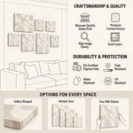 Photos Minimalistes Personnalisées Set of 3 Wrapped Canvas Print Gallery Wall Display Home Decor Ship from USA Wedding Anniversary Gift for Family Friend