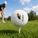 Personalized Photo Golf Ball with Name Golfer Accessories Training Competition Birthday Gift for Golf Player Lover