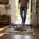 Personalisierte Auto Motorrad Multicolor Anti-Rutsch-Türmatte mit Foto und Name Housewarming Geburtstag Geschenk für Papa Opa Autoliebhaber