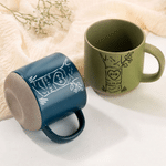 Personalized Heart Tree 12 oz Biscuit Base Ceramic Mug with Name and Date Daily Use Birthday Gift for Couple Family Woman