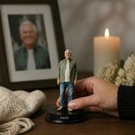 Gepersonaliseerd 3D fotobeeldje met voet en naam woondecoratie en herinnering condoleance cadeau voor familie vrienden en huisdierenliefhebbers