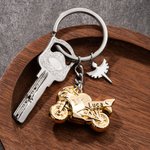 Spersonalizowany brelok motocyklowy Anioł Stróż z imieniem Moto Club Prezent urodzinowy dla miłośników motocykli