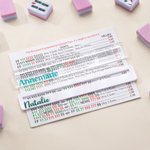 Personalisierte Clear & White Acryl Mahjong Pusher Line Finder Mahjong Nacht Geburtstag Geschenk für Mahjong Spieler