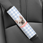 Personalized Cute Pet Photo Waterproof Seat Belt Cover Set of 2 with Name Car Accessory Pet Party Birthday Gift for Pet Lovers Car Owners
