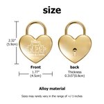 Henkilökohtainen Puzzle Heart Rakkaus riippulukko Key Set kaiverrettu nimet teksti ja päivämäärä vuosipäivä Ystävänpäivä lahja pariskunnille