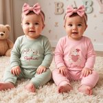 Personalised Cute Dog Bear Cowboy Boots 100% Cotton Baby Romper with Name Baby Shower Valentine's Day Gift for Newborn Mom