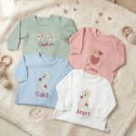 Personalised Cute Dog Bear Cowboy Boots 100% Cotton Baby Romper with Name Baby Shower Valentine's Day Gift for Newborn Mom
