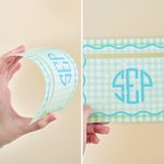 Personalized Multicolor Checkered Wave Border Monogram Mahjong Line Reader Mahjong Club Mahjong Game Night Birthday Gift for Mahjong Lover