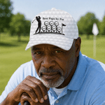 Personalized Golfer Silhouette Best Man By Par Classic Cap with 1-15 Names Father's Day Game Day Birthday Gift for Golf Lover Dad Grandpa