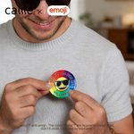 Personalizzato Oggi mi sento giocoso emoji Mood Distintivo magnetico con nome Uso quotidiano regalo di compleanno per gli amici della famiglia | Callie × emoji ™