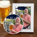 Cerveza Personalizada Foto Cuadrado Redondo Posavasos de Cerámica con Nombre Número y Texto Café Bar Decoración del Hogar Cumpleaños Regalo para la Familia Amigo