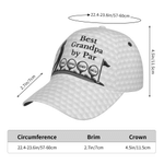 Personalized Golfer Silhouette Best Man By Par Classic Cap with 1-15 Names Father's Day Game Day Birthday Gift for Golf Lover Dad Grandpa