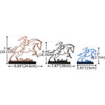 Personlig flerfarget Line Art Horse Desktop Plaque Ornament med navn Hjemmeinnredning Bursdag Jubileum Team Gave til kvinne Equestrian Horse Lover