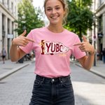 Personalized Multicolor Floral Bow Pennant Crop Top T-shirt with School Abbreviation and Name Daily Wear Graduation Ceremony Gift for Students