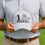 Personalized Golfer Silhouette Best Man By Par Classic Cap with 1-15 Names Father's Day Game Day Birthday Gift for Golf Lover Dad Grandpa