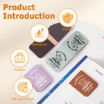 Personalized Book Birth Flower Magnetic PU Leather Bookmark Clip with Name Text and Year Reading Birthday Gift for Book Lovers Bookworms