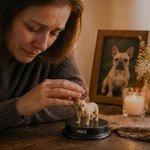 Gepersonaliseerd 3D fotobeeldje met voet en naam woondecoratie en herinnering condoleance cadeau voor familie vrienden en huisdierenliefhebbers
