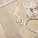 Personalised The Nail Atelier Transparent PVC Gift Bag with Name and Bow Nail Studio Gift for Nail Studio Woman Girl