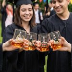 Personalised Funny Middle Finger Graduation Cap Whiskey Glass with Initial and Text Graduation Party Fun Gag Gift for Graduates