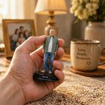 Gepersonaliseerd 3D fotobeeldje met voet en naam woondecoratie en herinnering condoleance cadeau voor familie vrienden en huisdierenliefhebbers