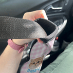 Personalized Cute Pet Photo Waterproof Seat Belt Cover Set of 2 with Name Car Accessory Pet Party Birthday Gift for Pet Lovers Car Owners