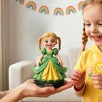 Personalized Princess Character Photo Keepsake Figurine with Name Room Decor  Birthday Anniversary Gift for Girls Daughters