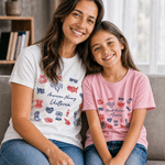 Personalised Sweet American Multicolour T-shirt Sweatshirt with Name and Text Daily Wear US Independence Day Gift for Family