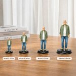 Gepersonaliseerd 3D fotobeeldje met voet en naam woondecoratie en herinnering condoleance cadeau voor familie vrienden en huisdierenliefhebbers