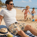 Personalised Best Daddy Ever Kid Face Photo Quick Dry Swim Trunks with Nickname Beach Party Summer Holiday Birthday Gift for Dad Grandpa