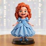 Personalized Princess Character Photo Keepsake Figurine with Name Room Decor  Birthday Anniversary Gift for Girls Daughters
