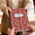 Personalised Chinoiserie Panda A5 Spiral Notebook with 120 Lined Pages Daily Use Birthday Gift for Friend Girl Coworker