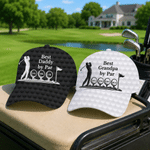 Personalized Golfer Silhouette Best Man By Par Classic Cap with 1-15 Names Father's Day Game Day Birthday Gift for Golf Lover Dad Grandpa