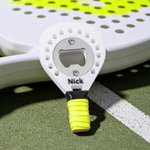 Abrebotellas de raqueta de pádel personalizado en 3D y multicolor con nombre Regalo de cumpleaños, día de juegos deportivos para los amantes del pádel
