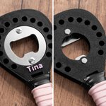 Abrebotellas de raqueta de pádel personalizado en 3D y multicolor con nombre Regalo de cumpleaños, día de juegos deportivos para los amantes del pádel