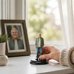 Gepersonaliseerd 3D fotobeeldje met voet en naam woondecoratie en herinnering condoleance cadeau voor familie vrienden en huisdierenliefhebbers