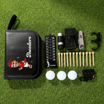 Personalised Cartoon Character Face Photo Golf Organizer Pouch and Golf Tools Set with Name Daily Use Father's Day Birthday Gift for Golf Lovers