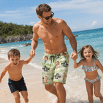 Personalised Best Daddy Ever Kid Face Photo Quick Dry Swim Trunks with Nickname Beach Party Summer Holiday Birthday Gift for Dad Grandpa
