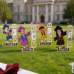 Porte-monnaie en bois personnalisé avec nom Cadeau de fin d'études pour diplômés