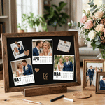 Personalized 12 Photos 2026 2027 Calendar Fridge Magnet Home Decor Memorial Anniversary Birthday Gift for Couple Pet Lovers