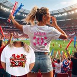 Personalized Colourful Splash Ink World Cup National Pattern 100% Cotton T-shirt with Name and Number Game Day World Cup Gift for Soccer Fans