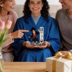 Porte-monnaie en bois personnalisé avec nom Cadeau de fin d'études pour diplômés