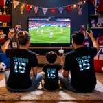 Personalized Colourful Splash Ink World Cup National Pattern 100% Cotton T-shirt with Name and Number Game Day World Cup Gift for Soccer Fans