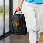 Personalized Best Dad By Par Figure Silhouette Embroidery Golf Shoe Storage Bag with Title Father's Day Birthday Gift for Family Dad Golf Lovers