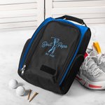 Personalized Best Dad By Par Figure Silhouette Embroidery Golf Shoe Storage Bag with Title Father's Day Birthday Gift for Family Dad Golf Lovers