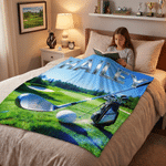 Coperta morbida da golf personalizzata con nome Regalo di compleanno per gli amanti del golf