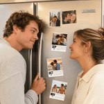 Personalized 12 Photos 2026 2027 Calendar Fridge Magnet Home Decor Memorial Anniversary Birthday Gift for Couple Pet Lovers