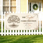 Gepersonaliseerde Family Tree Design Family Reunion Banner met Naam en Datum Party Decor Familiebijeenkomst Cadeau voor Family Party Planner